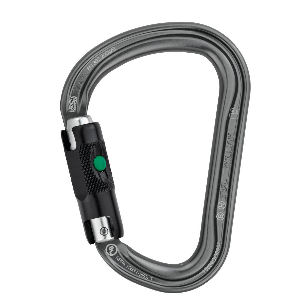 Petzl WILLIAM Lightweight asymmetrical large-capacity carabiner