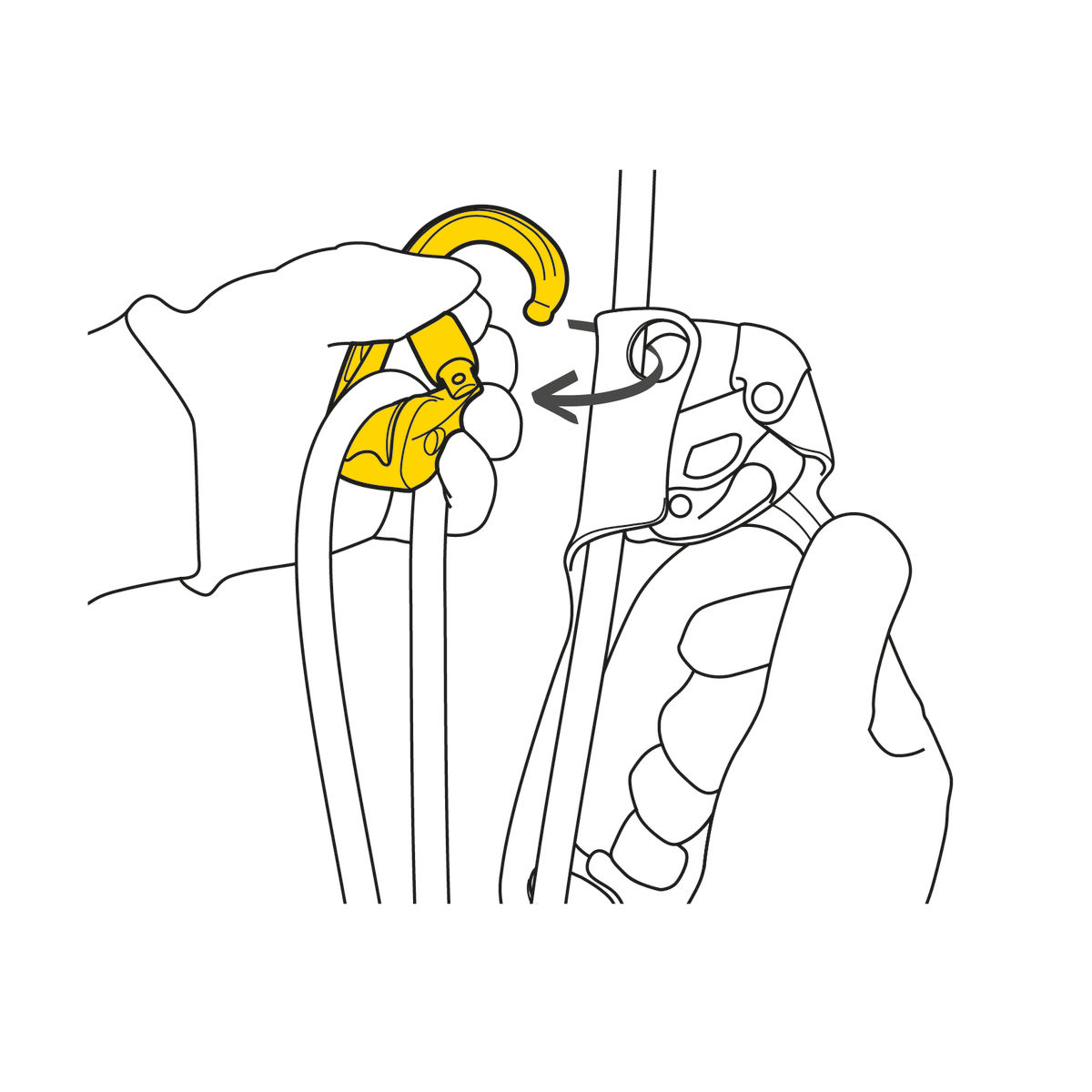 Petzl ROLLCLIP Z Pulley-Carabiner
