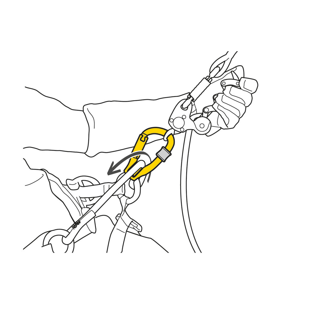 Petzl ROLLCLIP Z Pulley-Carabiner